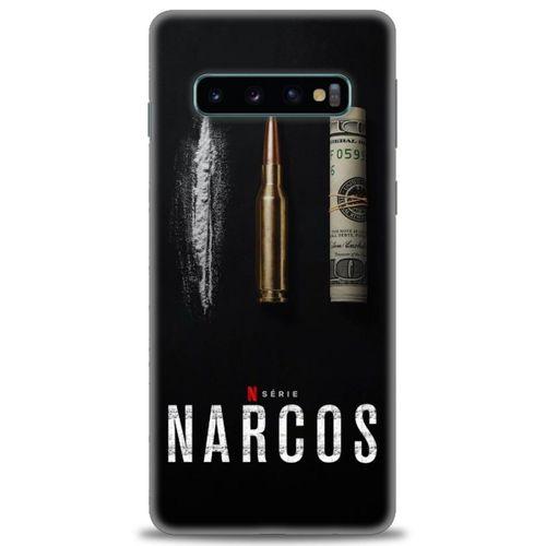 Samsung Galaxy S10 Kılıf HD Baskılı Kılıf - Narcos + Tam Ekran Koruyucu