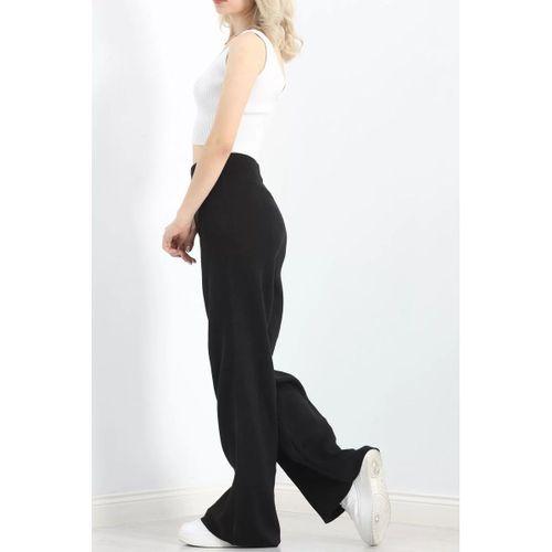 pilelistore Bol Paça Triko Pantolon Siyah
