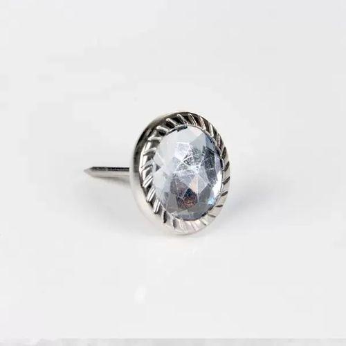 Dekoratif Parlak Taşlı Kabara Raptiye 17 Mm - 500