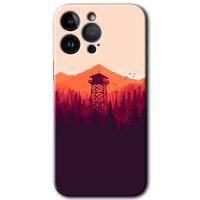 Potkal Hediye Fabrikası iPhone 14 Pro Kılıf HD Desen Baskılı Arka Kapak - Gözlem Kulesi