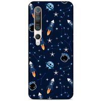 Xiaomi Mi 10 Pro Uyumlu Kılıf Mavi Delisi (22) Tam Koruma Kılıfı Astronot