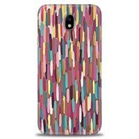 Samsung Galaxy J7 Pro / J730 Kılıf HD Baskılı Kılıf - Renk Renk + Tam Ekran Koruyucu