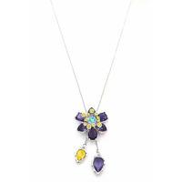 Swr Çiçek Kolye - Mor