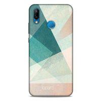 Huawei P20 Lite Kılıf Pastel Renkler (24) Darbe Emici Kılıf Yeşil Beyaz