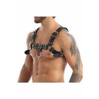 Erkek  Fantezi Deri Giyim, Deri Fantezi Giyim, Erkek  Deri Harness Aksesuar - Brfm162