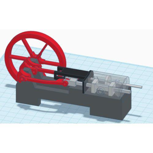 Çalışan Buhar Motoru 3D Baskı (Bu ürün Sadece Plastik parçadır - Almadan Önce Soru Sorabilirsiniz)