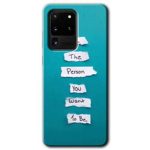 Galaxy S20 Ultra Kılıf HD Desen Baskılı Arka Kapak - Want You