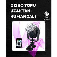 Kompakt Tasarımlı, Döner Renkli Led Disko Topu - Ev Ve Profesyonel Kullanım