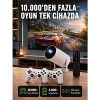 Tçift Kollu Tasarımlı Kablosuz Projeksiyon – 4k, 10 000 Oyun Ve Smart App Desteği Yeni Nesil