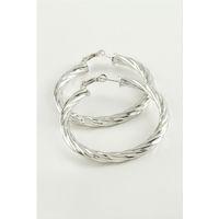 Burgulu Halka Küpe 4,5 cm