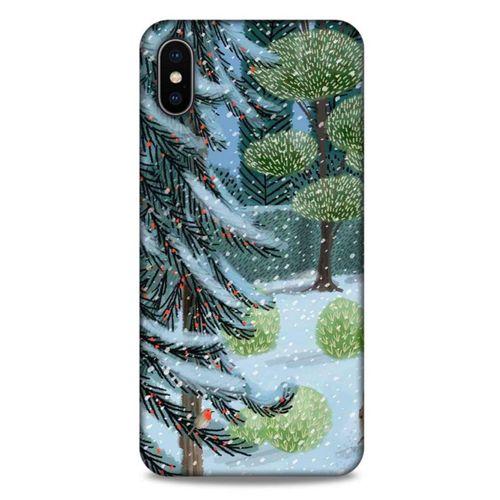 Apple iPhone XS Max Kılıf Snowix (43) Thin Fit Kılıf Beyaz Yeşil