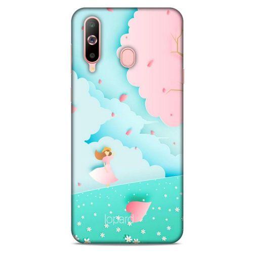 Samsung Galaxy A60 Kılıf Pastel Renkler (45) Liquid Air Kılıf Mavi Toz Pembe