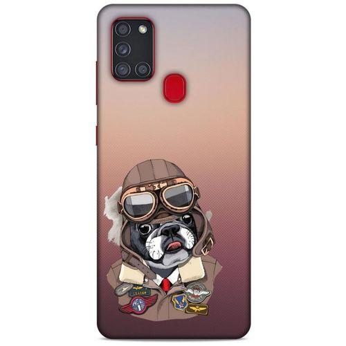 Animax Pilot Bulldog Samsung Galaxy A21s Kılıf Desenli Silikon