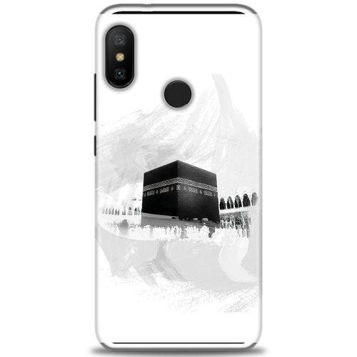 Xiaomi Mi A2 Lite Kılıf HD Baskılı Kılıf - Kabe-i Münevvere + Tam Ekran Koruyucu
