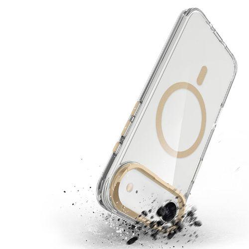 Apple iPhone 17 Air Kılıf M-safe Şarj Özellikli Airbagli Kamera Standlı Zore Azor Kapak