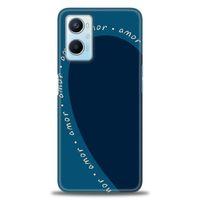 Oppo A96 4G Kılıf HD Baskılı Kılıf - Amor Mavi + Tam Ekran Koruyucu