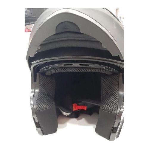 JK-20 Jk-20  Jk 902 Mat Siyah Çene Pedli Güneş Vizörlü Çeneden Açılır Kask [Mat Black]