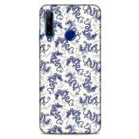 Huawei Y6P Kılıf Japonya (30) Silicone Case Japonya Ejderha Efsanesi