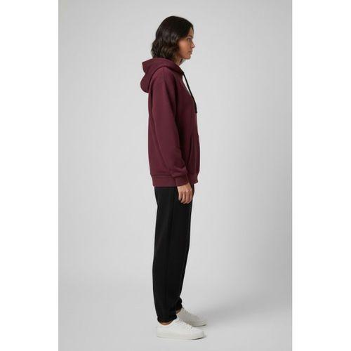 Kadın Kapşonlu Rahat Kalıp İçi Polarlı 3 iplik SweatShırt spr24swk55