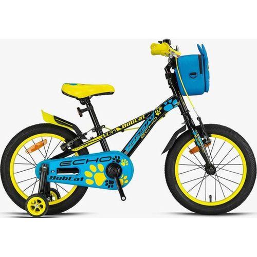 Kron Bobcat 16 Jant Erkek Çocuk Bisikleti Siyah-Mavi/Açık Sarı