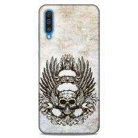 Lopard Samsung Galaxy A30s Uyumlu Kılıf Tattoo's (6) Silikon Kılıf Siyah Gri