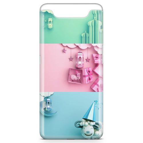 Samsung Galaxy A80 Kılıf Duvar Süsleri Arka Kapak Koruma Desenli Full Koruyucu