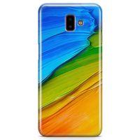 Samsung Galaxy J6 Plus Kılıf Tempere Arka Kapak Koruma Desenli Full Koruyucu