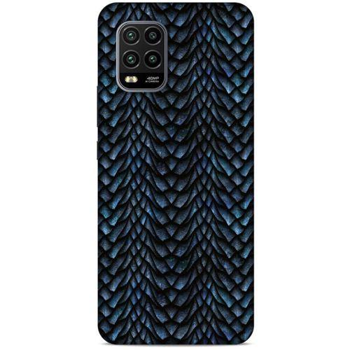 Xiaomi Mi 10 Lite Kılıf Dragons (4) Koruma Kılıfı Ejderha Skin Lacivert