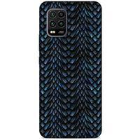 Xiaomi Mi 10 Lite Kılıf Dragons (4) Koruma Kılıfı Ejderha Skin Lacivert