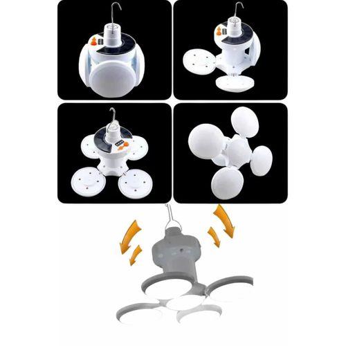 Katlanabilir Askılı Kamp Lambası 5 Kanatlı Pratik Güneş Enerjili