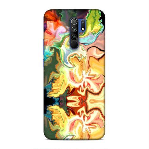 Xiaomi Redmi 9 Kılıf Psikedelik Likit Arka Kapak Silikon Koruma Full Koruyucu