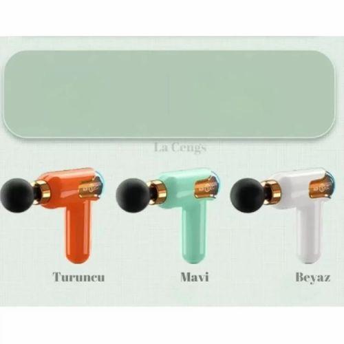 Yeni Nesil Darbeli Titreşimli Şarjlı Sporcu Masaj Tabancası 4 Başlıklı