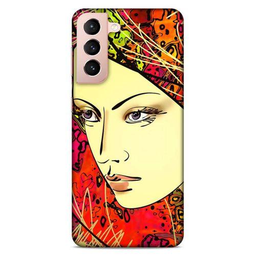 Lopard Samsung Galaxy S21 Uyumlu Kılıf Sürreal Yüzler ♀ (31) TPU Kılıf Baskılı