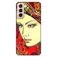 Lopard Samsung Galaxy S21 Uyumlu Kılıf Sürreal Yüzler ♀ (31) TPU Kılıf Baskılı