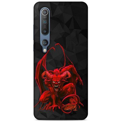 Lopard Xiaomi Mi 10 Uyumlu Kılıf Tattoo's (17) Tasarım Kılıf Red Dragon