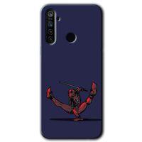 MRCİLETİSİM Realme 6i Kılıf Baskılı Kapak - DeadPool 3 + 5D Tam Kaplayan Cam