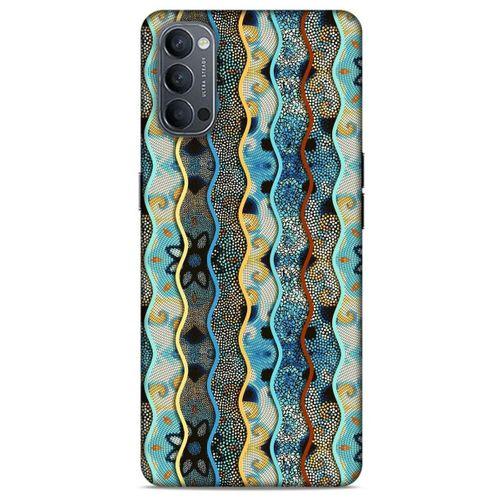 Oppo Reno 4 Kılıf Baskılı Özel Seri Taşlı (28) Arka Kapak