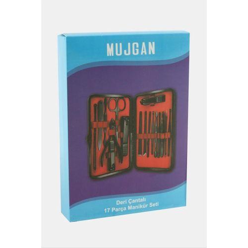 Deri Çantalı 17 Parça Manikür Seti