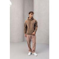 Frank Oversize Kapüşonlu Sweatshirt Polar Bej - Wilder Modal Kumaş Pantolon Açık Bej