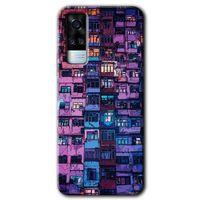 Vivo Y51a HD Baskılı Kılıf + 9D Tam Ekran Koruyucu - Şehir Görünümü