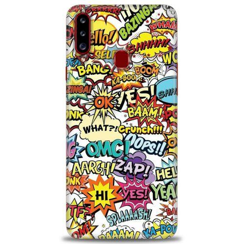 Samsung Galaxy A20S Kılıf HD Baskılı Kılıf - Bang + Tam Ekran Koruyucu