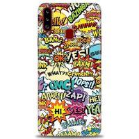 Samsung Galaxy A20S Kılıf HD Baskılı Kılıf - Bang + Tam Ekran Koruyucu