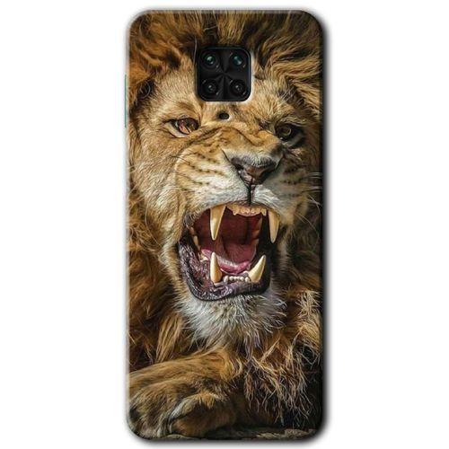 Xiaomi Redmi Note 9s Kılıf Baskılı Kapak - Lion King + 5D Tam Kaplayan Cam