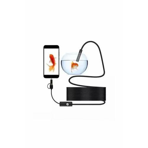 Vtn-02 Endoskop Yılan Video Kamera Led’li 2 Metre 7 Mm Sert Kablo Su Geçirmez