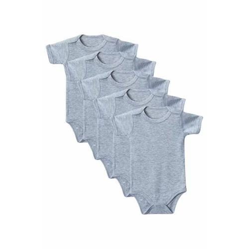 Gri Yarım Kol Body Zıbın 2-7 YAŞ Çocuklar İçin (5 ADET) Alttan Çıtçıtlı Özel Gereksinimli