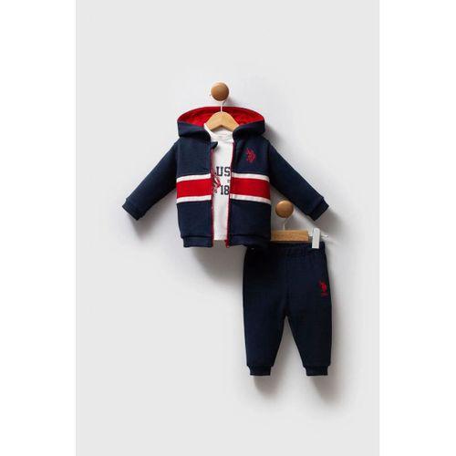 U.S.Polo U.S. Polo Assn 3'lü Takım USB2553 Lacivert-Kırmızı
