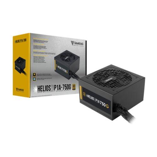 GAMDIAS HELIOS P1A-750G, 750W, 80+ Gold, Aktif PFC, GAMING, ATX, Power Supply (PSU)