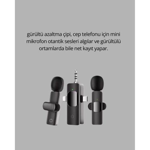 Kablosuz Mikrofon - Telefon Ve Bilgisayar Uyumlu