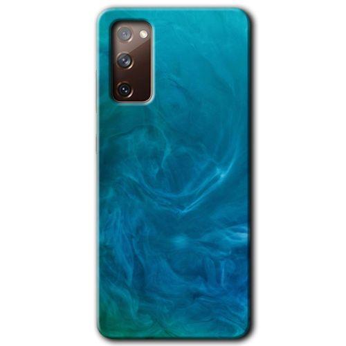 Samsung Galaxy S20 FE HD Baskılı Kılıf + 9D Tam Ekran Koruyucu - Mavi Aura