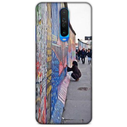 Xiaomi Redmi K30 Kılıf Almanya (40) Fit Silikon Kılıf Berlin Duvarı